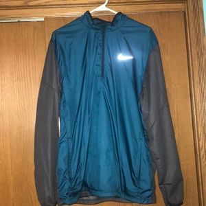Teal and Gray Nike Windbreaker